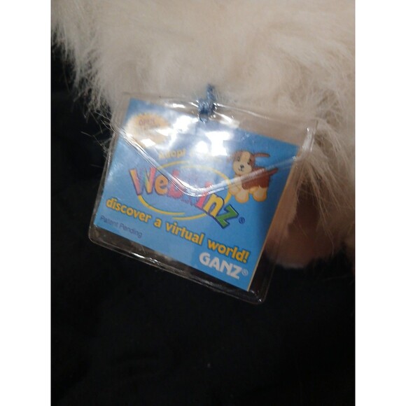 GANZ Webkinz Persian Cat HM110 Tags 9" Plush Stuffed Animal White Code Status ? - Picture 4 of 6